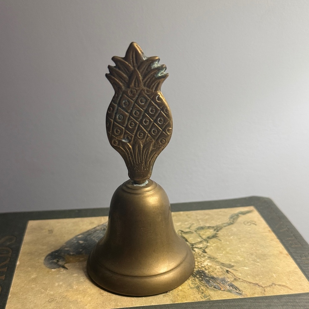 Vintage Brass Pineapple Table Bell